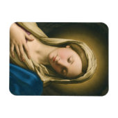 De Madonna in het gebed Magneet (Horizontaal)