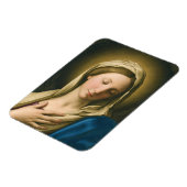 De Madonna in het gebed Magneet (Linkerzijde)