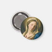 De Madonna in het gebed Magneet (Voorkant / Achterkant)