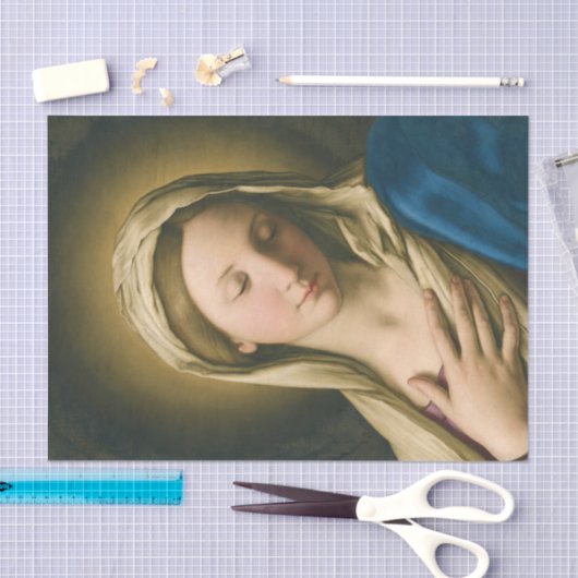 De Madonna in het gebed Tissuepapier (Craft)