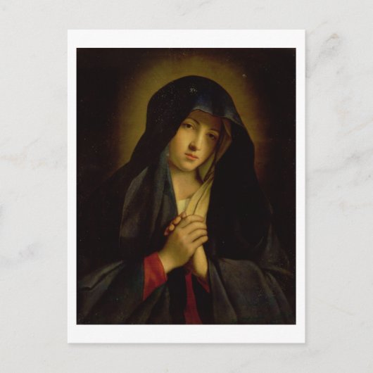 De Madonna in Sorrow (olie op doek) Briefkaart (Voorkant)