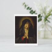 De Madonna in Sorrow (olie op doek) Briefkaart (Staand voorkant)