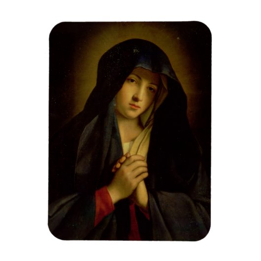 De Madonna in Sorrow (olie op doek) Magneet (Verticaal)
