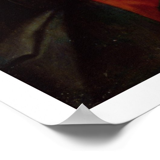 De Madonna in Sorrow (olie op doek) Poster (Hoek)