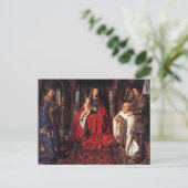 De Madonna met Canon van der Paele, Jan van Eyck Briefkaart (Staand voorkant)