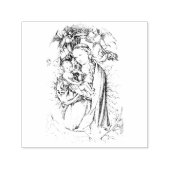 De Madonna op de Crescent Zelfinktende Stempel (Design)