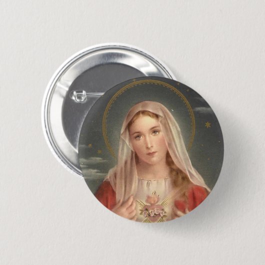 De Madonna Ronde Button 5,7 Cm (Voorkant /achterkant)