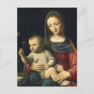 De Madonna van de anjer Bernardino Luini Briefkaart
