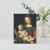 De Madonna van de anjer Bernardino Luini Briefkaart (Staand voorkant)