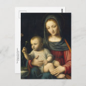 De Madonna van de anjer Bernardino Luini Briefkaart (Voorkant / Achterkant)