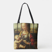 De Madonna van de Draagstoel van Leonardo da Vinci Tote Bag (Achterkant)