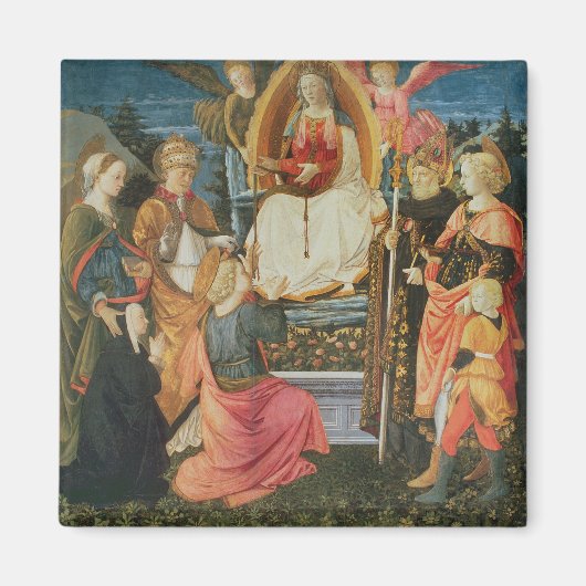 De Madonna van de Heilige Girdle, 1456 (tempera op Magneet (Voorkant)