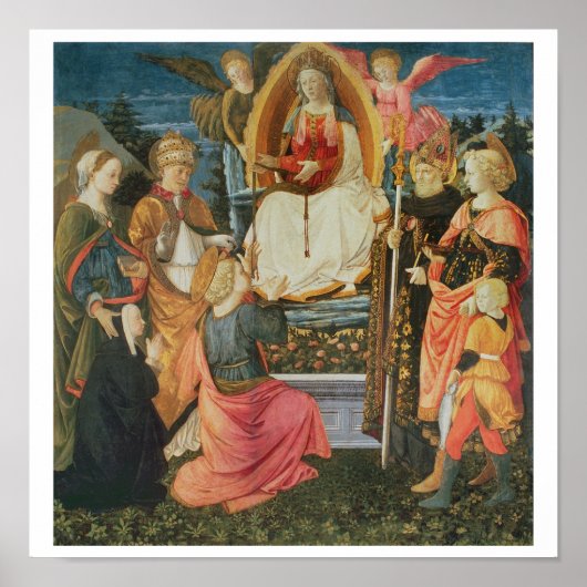 De Madonna van de Heilige Girdle, 1456 (tempera op Poster (Voorkant)