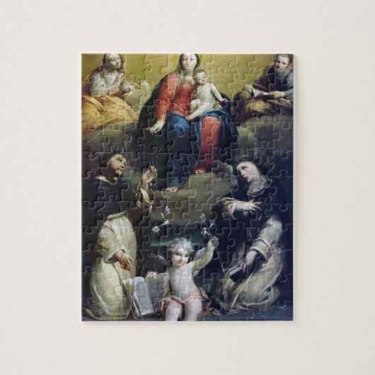 De Madonna van de Rosary met SS Dominic, Catheri Legpuzzel (Verticaal)