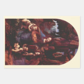 De Madonna van de Rotsen van Leonardo da Vinci Inpakpapier Vel (Voorkant 2)