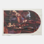 De Madonna van de Rotsen van Leonardo da Vinci Theedoek (Horizontaal)