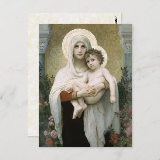 De Madonna van de Rozen Briefkaart (Voorkant / Achterkant)