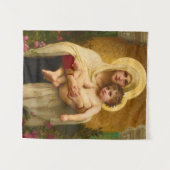 De Madonna van de Rozen door William Bouguereau Wandkleed (Voorkant (horizontaal))