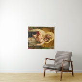 De Madonna van de Rozen door William Bouguereau Wandkleed (In Situ (horizontaal))