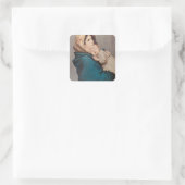 De Madonna van de straten van Roberto Ferruzzi Vierkante Sticker (Tas)