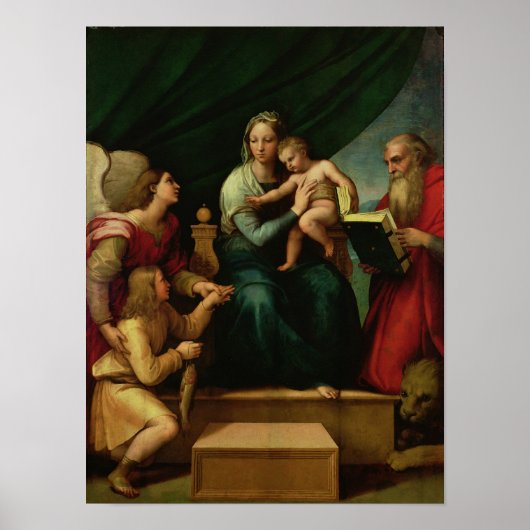 De Madonna van de vis c.1513 Poster (Voorkant)