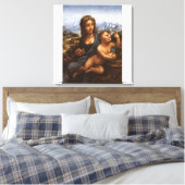 De Madonna van de Yarnwinder circa 1501 Canvas Afdruk (Insitu (Slaapkamer))