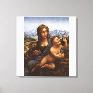 De Madonna van de Yarnwinder ongeveer 1501 Canvas Afdruk
