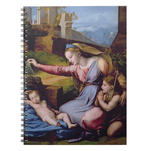 De Madonna van het Blauwe Diadem of de Madonna van Notitieboek (Voorkant)