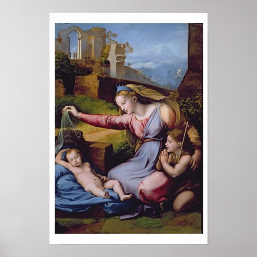 De Madonna van het Blauwe Diadem of de Madonna van Poster (Voorkant)