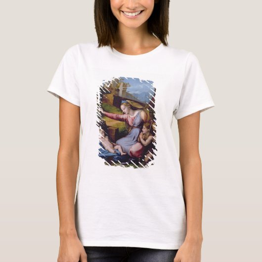 De Madonna van het Blauwe Diadem of de Madonna van T-shirt (Voorkant)