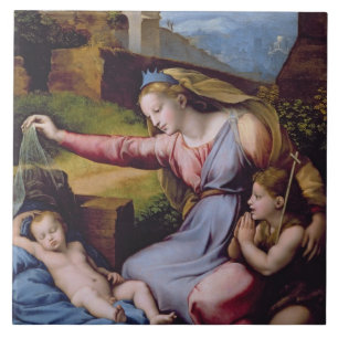 De Madonna van het Blauwe Diadem of de Madonna van Tegeltje