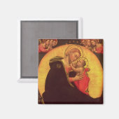 De Madonna van Humility, 1390-1400 Magneet (Voorkant / Achterkant)