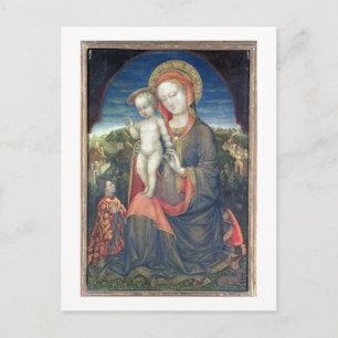 De Madonna van Humility, geadoreerd door Leonello  Briefkaart