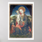 De Madonna van Humility, geadoreerd door Leonello  Poster (Voorkant)