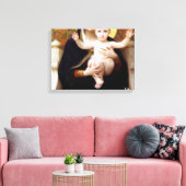 De Madonna van Lilies William Adolphe Bouguereau Canvas Afdruk (Insitu (Woonkamer))