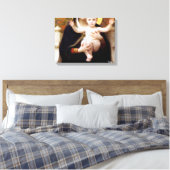De Madonna van Lilies William Adolphe Bouguereau Canvas Afdruk (Insitu (Slaapkamer))