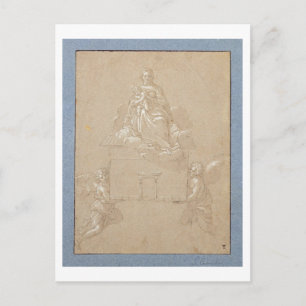 De Madonna van Loreto (pen en inkt) Briefkaart