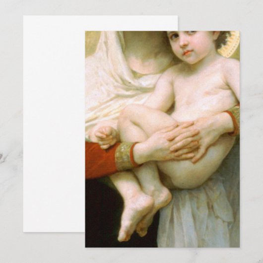 De Madonna van Rozen William Adolphe Bouguereau Kaart (Voorkant / Achterkant)