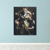 De maffia van de leeuwin canvas afdruk (Insitu (Houten vloer))