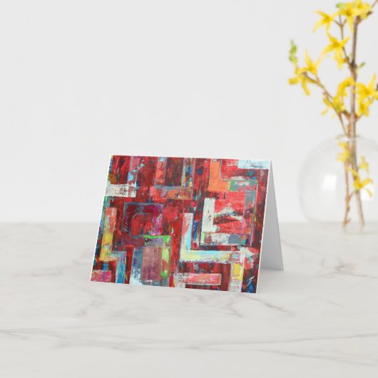 De magazijn blanco notitie Kaart (Gele Bloem)