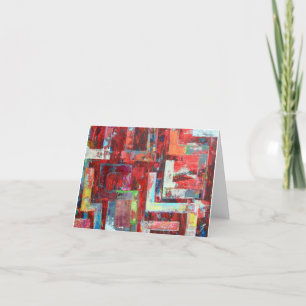 De magazijn blanco notitie Kaart