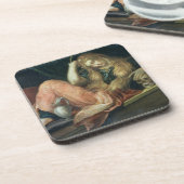 De Magdalene (olie op het canvas) Bier Onderzetter (Linkerzijde)