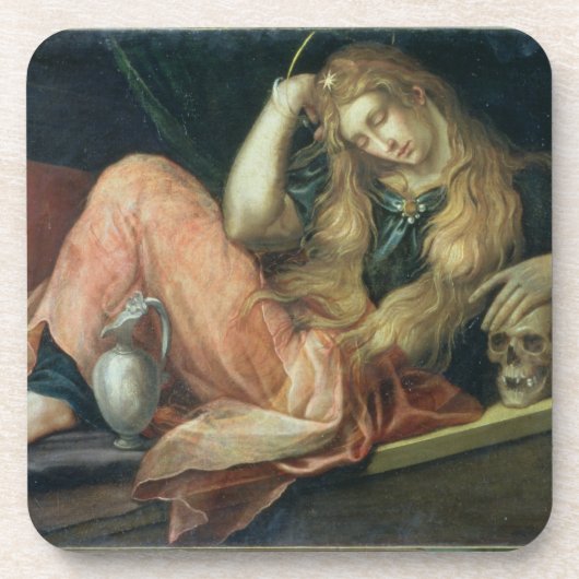 De Magdalene (olie op het canvas) Bier Onderzetter (Voorkant)