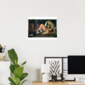 De Magdalene (olie op het canvas) Poster (Thuiskantoor)