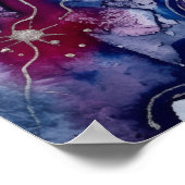 De Magenta Starseed Spirit Bloom Wandkunst Poster (Hoek)