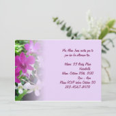 De magenta Uitnodiging van Orchideeën (Staand voorkant)