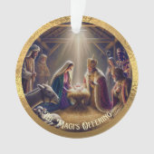 De Magi’s bieden acryl Ornament (voorkant)