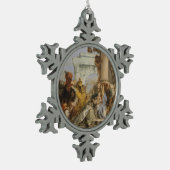 De Magi Tin Sneeuwvlok Ornament (Links)