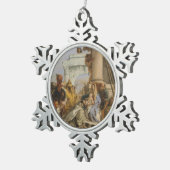 De Magi Tin Sneeuwvlok Ornament (Rechts)