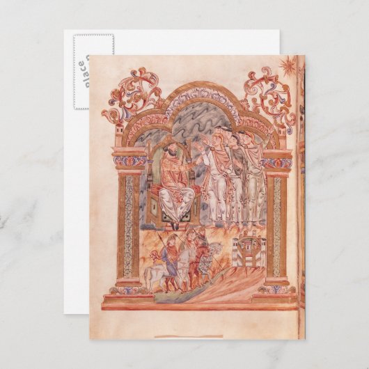 De Magi Visiting King Herod Briefkaart (Voorkant / Achterkant)